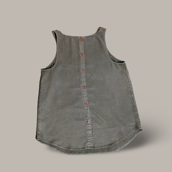 Universal Thread Women's Green Tank Top - Button Back details - Picture 5 of 7